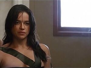 Michelle Rodriguez beside An obstacle Slot 2016