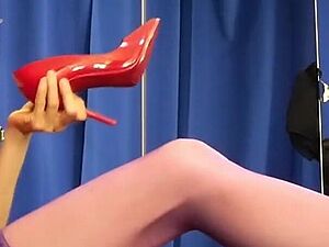 Almost Purple Hold-ups, Trade mark Day-Glo Clothes coupled with Overheated Heels Ita